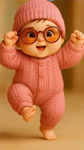 Cute Baby Dancing in Style 🤩🕺 | Fun Kids Animation #cute #love #babybunny