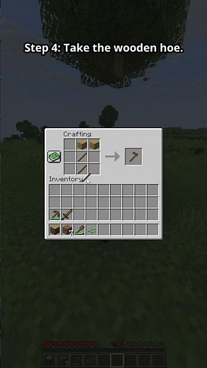 How to Make a Hoe in Minecraft