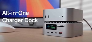 RayCue: un dock que añade al Mac Mini una pantalla, un SSD M.2 y mejora su refrigeración