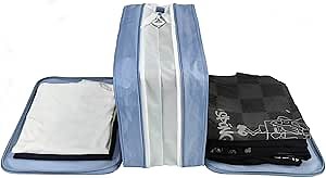 Compression Packing Cubes for Travel, Double-Sided Luggage Packing cubes, Expandable/Compressible Suitcase Organizer for Women and Men, 100% Durable Polyester, Blue, 14.2"L x 10.2"W x 7.9"H