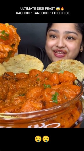 Big Bite Desi Combo Feast 🤤🔥 | Dam Aloo, Khasta Kachori & Ghee Tandoori Chicken Mukbang
