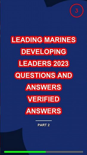 Leading Marines Developing Leaders 2023 Questions