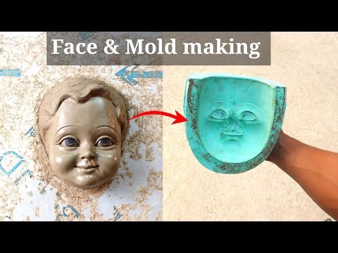Cute Bal Face Making and POP molding | clay modelling | clay art