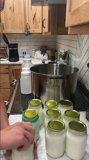 Canning fresh milk is easy and nice to have on the shelf!