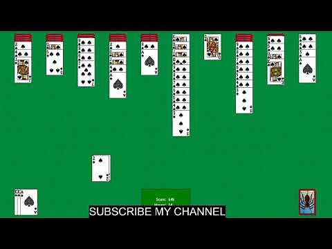 How to play spider solitaire| Microsoft card game| Complete game play 2020