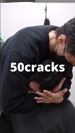 [ASMR chiro cracking]The sound of your whole body cracking is amazing! 50cracks #shorts #chiro