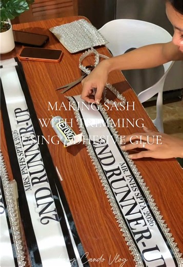 DIY Sash Making with Adhesive Glue