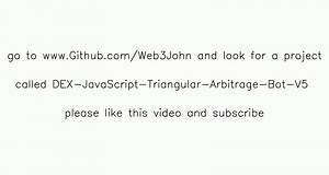 How to Config the JS-TriArb-Bot-v5: Perform Triangular Arbitrage on DEX's