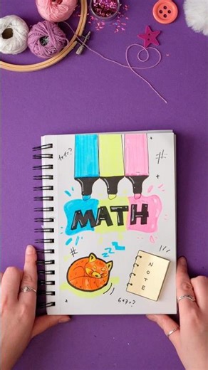 Easy DIY front page idea | Math 😴