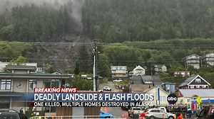 23K views · 564 reactions | Authorities in Ketchikan, Alaska are warning of more mudslides after a landslide killed at least one person and destroyed multiple homes. While recent monsoon rains are also to blame for a death near the Grand Canyon. Mola Lenghi reports. https://trib.al/p6AsLWp | ABC World News Tonight with David Muir | Facebook