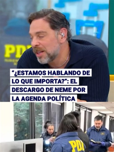 🔴 José Antonio Neme se dirigió directamente a quienes lo critican en redes sociales, aclarando que no va a cambiar de opinión y que seguirá priorizando lo que considera urgente por sobre lo importante 👀 En esa línea, puso como ejemplo el caso del Tren de Aragua infiltrado en la banca nacional versus la discusión en torno a la senadora Camila Flores y la acusación constitucional al exministro Grau. ☝️ Para el conductor, que el crimen organizado haya permeado instituciones bancarias donde están