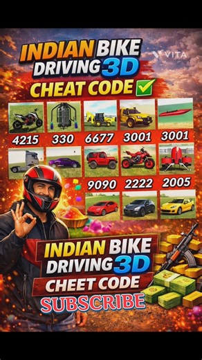 Real code Indian bake driving 3D all new cheet code update+plugin cheet code⚜️ @RED_DAMAGE-RD #short