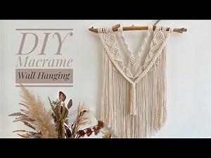 DIY / Macrame Wall Hanging / Makrama na ścianę