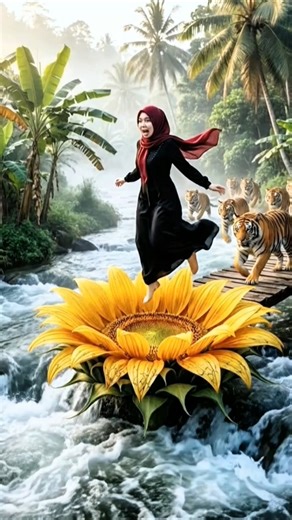 🔥 A secret door hidden in the middle of the river…#fyp