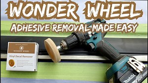 Watch Eraser Wheel Decal, Vinyl and Adhesive Removal Wonder Wheel on Amazon Live