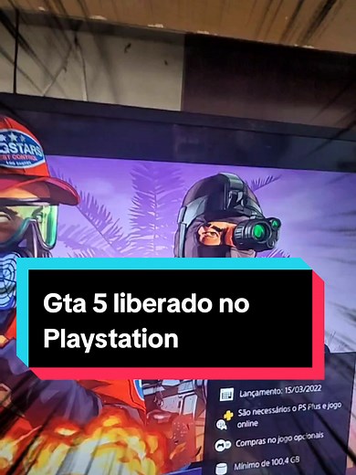 Novo game no Playstation #FreeToPlayPSStore #playstation_br #ps5 #playmakersbrasil #gta5