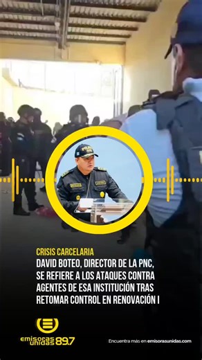 Después de retomar el control en la cárcel Renovación I, se han registrado varios ataques contra agentes de la PNC. . . #RenovacionI #CrisisCarcelaria #Carcel #PNC | Emisoras Unidas