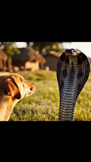 Snake vs Dog – A Brave Rescue Moment!” #shorts #viralvideo #snake
