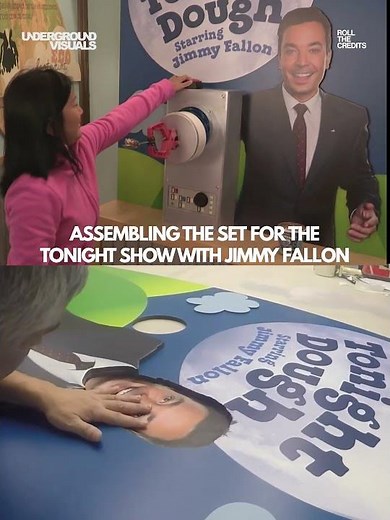 CREATING THE SET PIECES FOR ‪@fallontonight‬