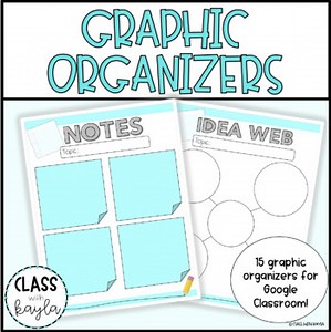 Digital Graphic Organizers | Google Classroom | Distance Learning
