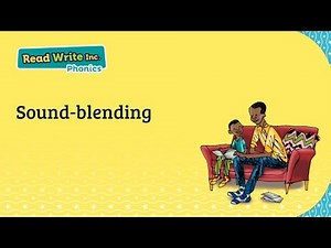 Read Write Inc. sound blending tutorial using phonics flashcards