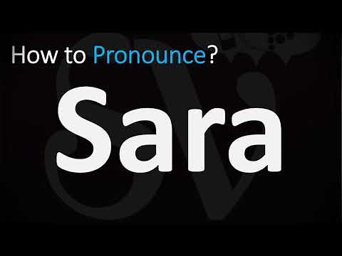 How to Pronounce Sara? (CORRECTLY)