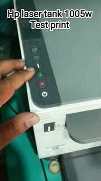 Hp laserjet tank 1005w test print #hpprinter #youtubeshorts #printer