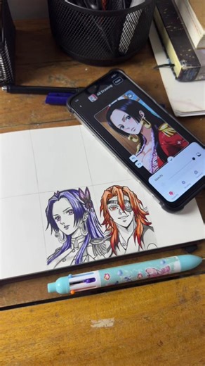 Drawing Hancock😺, but in the style of Kanao Tsuyuri #demonslayer #onepieceart #hancock #drawing #art