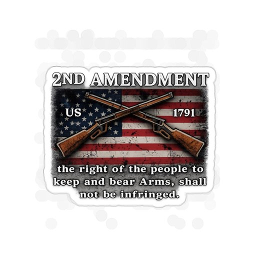 2nd Amendment Truck Stickers Auto Decals Crossed Rifles Gun Rights Matte Decor - Etsy