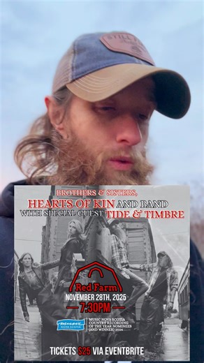 We’re heading for Sydney next Friday to play a show with the sisters at The Ted Farm! Can’t wait to head back to Cape Breton and hit the stage! We want to see you there! Grab your tickets at the link, we’ll see ya soon 🤘🏻⚡️🤘🏻 https://www.eventbrite.ca/e/brothers-sisters-hearts-of-kin-band-tide-timbre-live-the-red-farm-tickets-1941874672419?aff=ebdssbdestsearch | Tide & Timbre