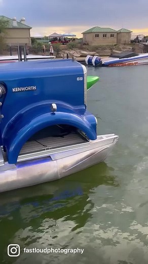 Keep an eye out for the Fukenworthit Party Barge on a lake near you! #kenworth #kenworthtrucks #kenworthpartybarge #kenworthpontoon #pontoonlife #pontoonboat #pontoonparty #boating #boatlife RiverDavesPlace.com Fast Loud Photography | Fast Loud Photography