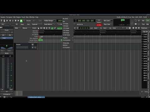 easy ardour drum-bass track, beginner