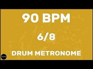 6/8 | Drum Metronome Loop | 90 BPM