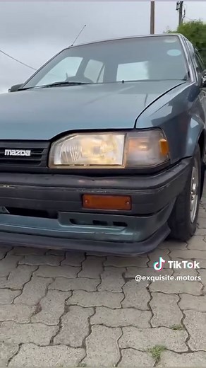 mazda 323 with 140▪︎▪︎▪︎km on clock.. it's a straight virgin