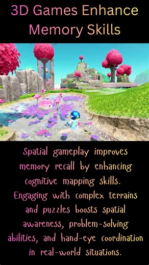 How 3D Games Can Improve Your Memory Skills #shorts #gaming #psychologyfacts