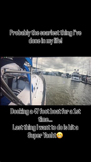 Slowly going up and down the Coomera River waiting to haul out thinking the Super Yacht would come out first, until they waived me in. My heart was in my throat! I haven’t docked a sail boat before and the thought of hitting someone else’s boat, especially a yacht like that was nerve racking. After spinning around to port approximately 270 degrees and making my first attempt i got nervous as I had the wind and the current was effecting me. I aborted and let another boat pass me by. On the 2nd at