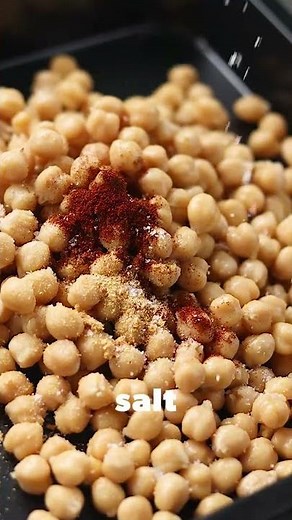 Crispy Air Fried Chickpeas | Easy, Satisfying, Protein-packed Snack | PlantBased & More