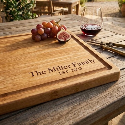 Personalized Wood Cutting Board, Charcuterie Board, Anniversary Gift, Housewarming Present - Etsy