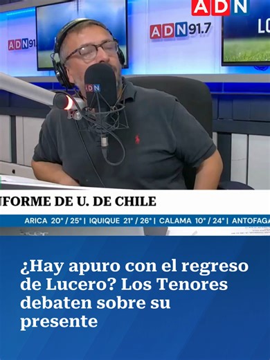 Los Tenores analizan la situación de Juan Martín Lucero, quien continúa su recuperación en la U de Chile tras la última lesión que sufrió, en medio de versiones que apuntan a que estaría acelerando su regreso por presión personal ante las expectativas por su arribo al club En un equipo que ha mostrado señales de mejora con la llegada de Fernando Gago, el atacante busca volver lo antes posible, incluso complementando su rehabilitación con apoyo externo autorizado por el club. #udechile #udechile�