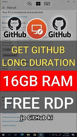 Get Free GitHub Long Duration RDP, How To Create 16GB Ram Free RDP, #freerdp #githubfreerdp