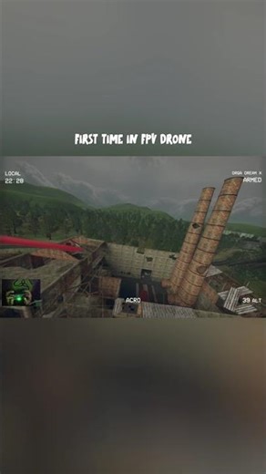 My first time flying fpv manual mode 😂 #djineo2 #drone #simulator #mentality