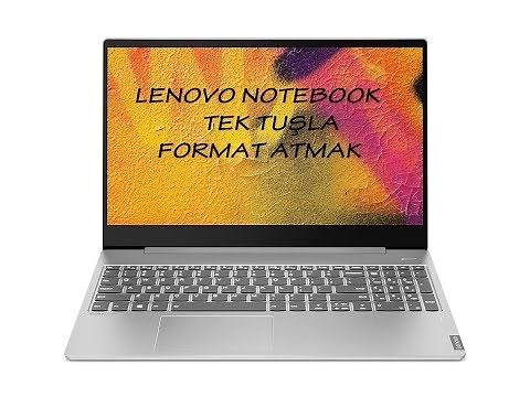 Lenovo Notebook Tek Tuşla Format Atma