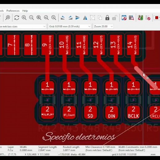 Kicad Routing_1 #kicad #pcb #pcbdesign #pcb @specificelectronics