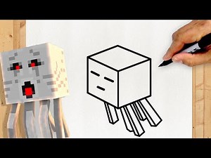 Como Desenhar o Ghast do Minecraft