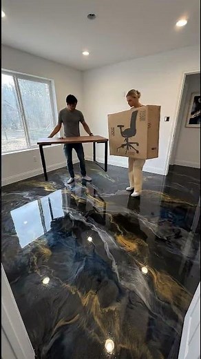 Transform Your Space with Stunning Epoxy Marble Floors! ✨
