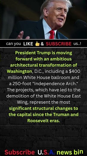 Trump’s Massive DC Makeover? #shorts #USA #NEWS