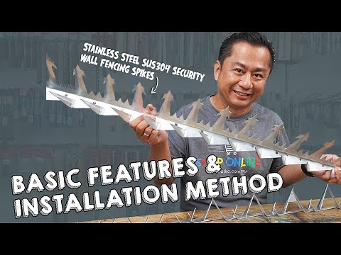 Stainless Steel SUS 304 Security Wall Fencing Spikes | Basic features & the installation method