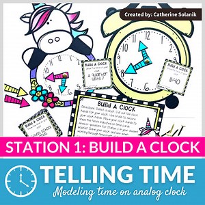 Telling Time Build A Clock - Representing Time on Analog Clock | Modeling Time