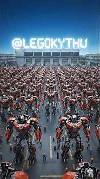 The Red Army's Robotic Surge: Secret LEGO Factory #legoadventure #legoanimation#transformers #robot