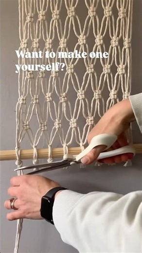 Making a macrame fruit hammock #homedecor #storagesolutions #macrametutorial #kitchenaccessories